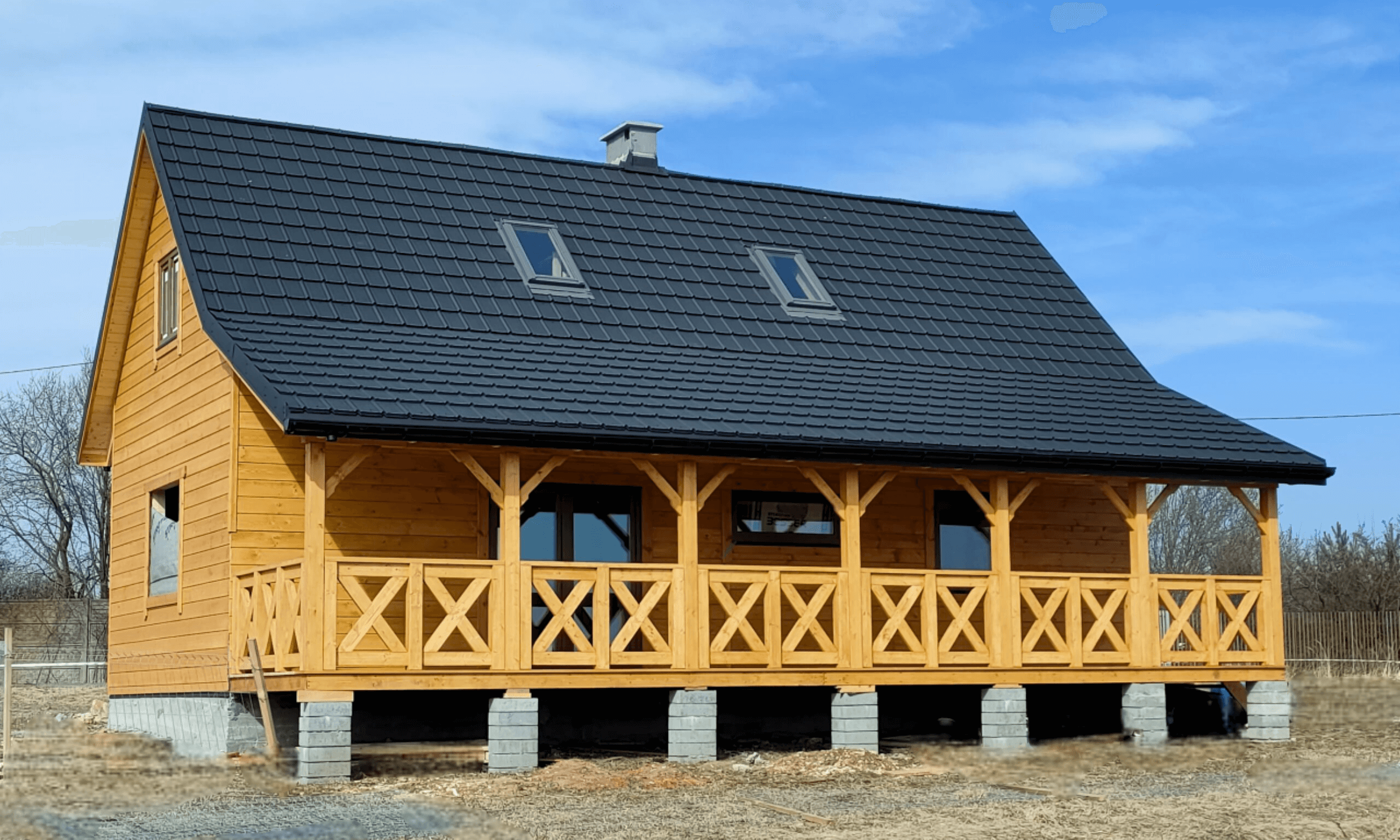 Brzoza 90 - drewniany domek mieszkalny